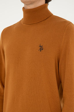 Мужской базовый свитер кокосового цвета - U.s. polo assn фото 7