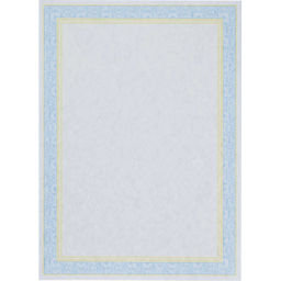 Сертификат-бумага А4 Attache 50 шт/уп двойная рамка бирюза + оранжевая ID11