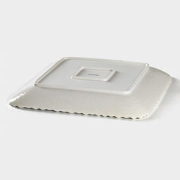 Тарелка Magistro «Цветок Бланш», 30×30 см, квадратная, фарфор, белая