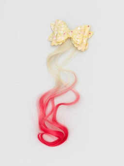 Заколка "Beautiful curl", white (8.5*5.5 см, L=30 см)