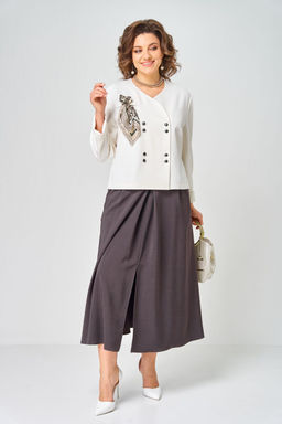 Костюм Aira Style 24137 Молочно-коричневый