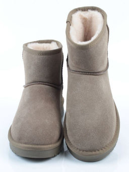04-PF5854-6 KHAKI Угги женские (натуральная замша, 100% шерсть)