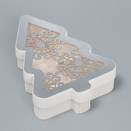 Коробка новогодняя подарочная «Ёлка», 23×13×5 см