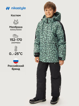 Костюм 7з3125 полынь/черный