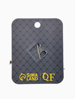 Брошь "Веточка Калины", цвет красно-коричневый в золоте