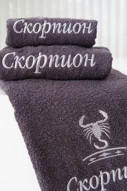 14418/10 Знаки зодиака полотенце махровое плотность 350гр