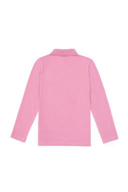 K_z _ocuk Pembe Polo Yaka Basic Sweatshirt Sepette S_rpriz _ndirim - U.s. polo assn фото 4