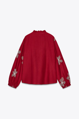 EMBROIDERED BLOUSE - Zara фото 3