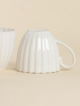 Набор кружек SL Home «Нимфея», 300 мл, 2 шт., керамика, теплый белый