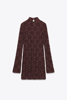 SOFT-TOUCH LACE SHORT DRESS - Zara фото 5