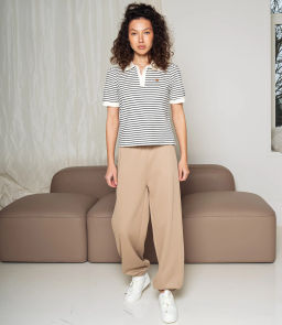 Футболка #КТ1002 (3), тёмно-синий, молочный