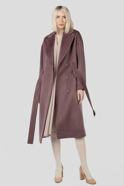 Пальто женское демисезонное (пояс) - El podio фото 2