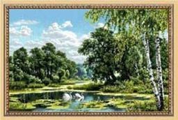 Пейзаж с лебедями- гобеленовое панно - Гобеленглавснаб фото 2