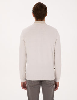 Ta_ Slim Fit V Yaka Basic Triko Kazak - Pierre cardin фото 5