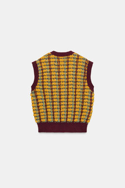 TEXTURED KNIT WAISTCOAT - Zara фото 4