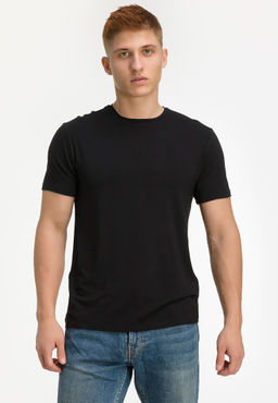 Футболка мужская короткий рукав GREG G145-V-90003 (черный)  фото 9