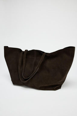SUEDE MAXI TOTE BAG - Zara фото 9