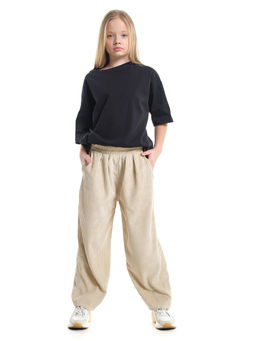 Брюки вельветовые для девочки 22-7614 бежевый - Mini maxi фото 6