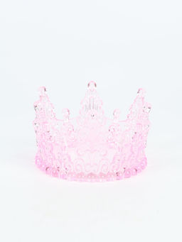 Корона для торта «Хрусталь», цвет розовый