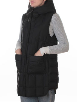 25-923 BLACK Жилет утепленный женский (утиный пух) - Fashion фото 5