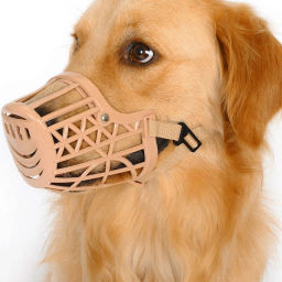 Цена за 3 шт. Намордник гуманный из гибкого пластика "Мой Бро", цвет светло - бежевый, №2 (лейбл)