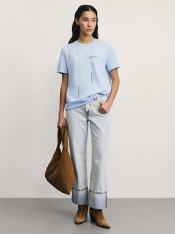 Базовая футболка с вышивкой / Zarina  фото 2