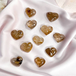 Сердце полированное из Рутилового кварца - Радуга самоцветов фото 2