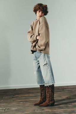OVERSIZED KNIT SWEATER - Zara фото 3