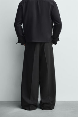 WIDE-LEG PLEATED TROUSERS - Zara фото 13