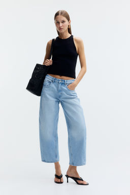 Barrel Regular Waist Ankle Jeans - H&m фото 5