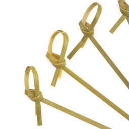 Шпажки бамбук 9 см "Завиток"