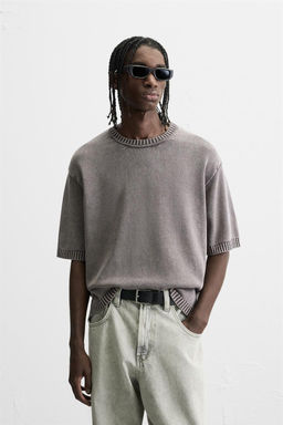 WASHED KNIT T-SHIRT - Zara фото 2