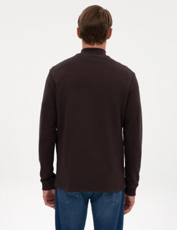 Koyu Kahverengi Regular Fit Sweatshirt - Pierre cardin фото 5