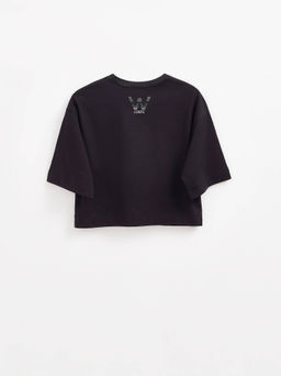 CONTE LD 2715 Укороченная футболка из хлопка с рисунком black-generation - Conte elegant фото 7