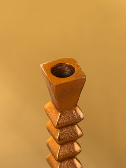 Подсвечник «Спираль», 14×14×38 см, алюминий