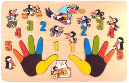 Развивающая доска "Сорока-белобока" (Ладошки) арт.7916 (33 детали) /35