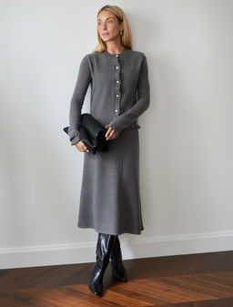 Кардиган из пряжи с кашемиром - Vilatte фото 6