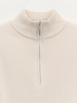 Джемпер в рубчик с молнией / Zarina  фото 9