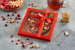 Шоколад молочный с кешью Любящее сердце 180 гр - Chokodelika фото 4