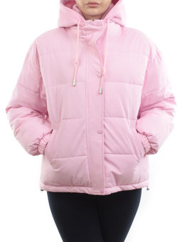 H24-088 PINK Куртка демисезонная женская (120 гр. холлофайбер) - Fashion фото 3