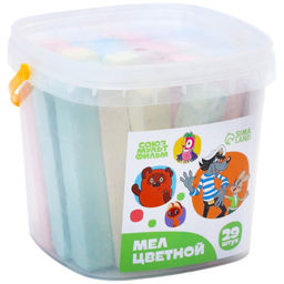 Мелки цветные, 10 цветов, 29 штук Союзмультфильм