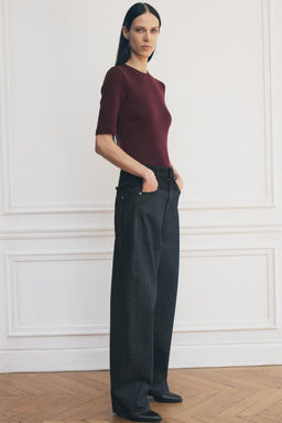 ZW COLLECTION BARREL MID-RISE JEANS