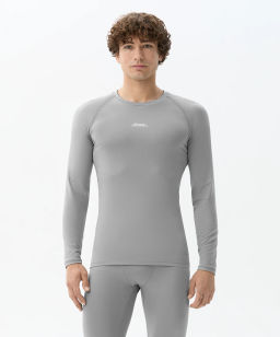 Футболка компрессионная с длинным рукавом JOGEL PerFormDRY Baselayer LS Tee, серый  фото 7