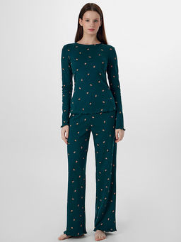 Комплект женский новогодний с узором