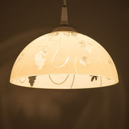 Светильник Колпак "Виноградная лоза" 1 лампа белый E27 40Вт  д.250