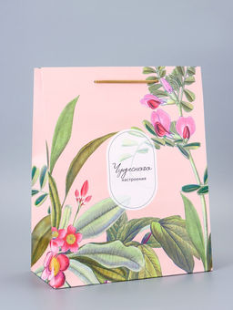 Цена за 2 шт. Пакет подарочный ламинированный Счастья 26?12?32 см