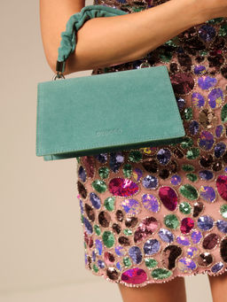 Сумка замшевая Deboro 30715 минт