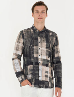 Siyah Slim Fit Uzun Kollu G_mlek