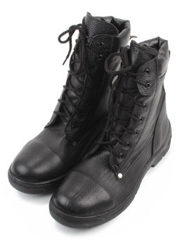 05-9010 BLACK Ботинки зимние мужские (натуральная кожа, искусственная кожа, искусственный мех)