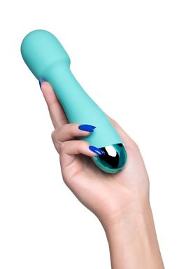 Вибратор Штучки-Дрючки Дрючка-удовольствие, силикон, голубой, 18,5 см  фото 6